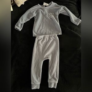 Blue Gerber, Modern moments, baby velour outfit
